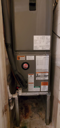 Cooling system installation progress showing expert workmanship