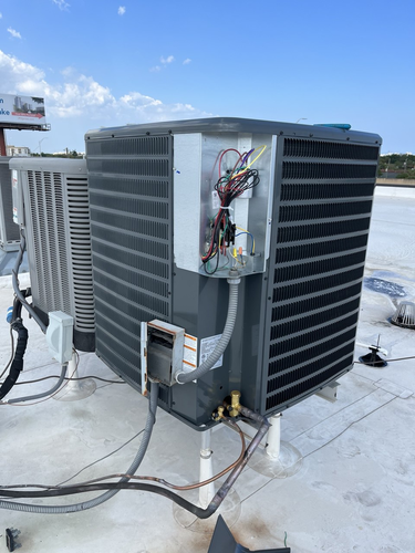 Furnace ductwork connection showing professional installation